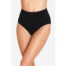 Panties mit breitem Rippenband M black