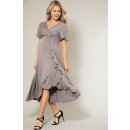 Tiffany Rose Waterfall midi taupe grey