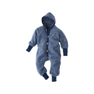 Cosilana Wollfleece/BW Overall mit Bündchen blau 108 74/80